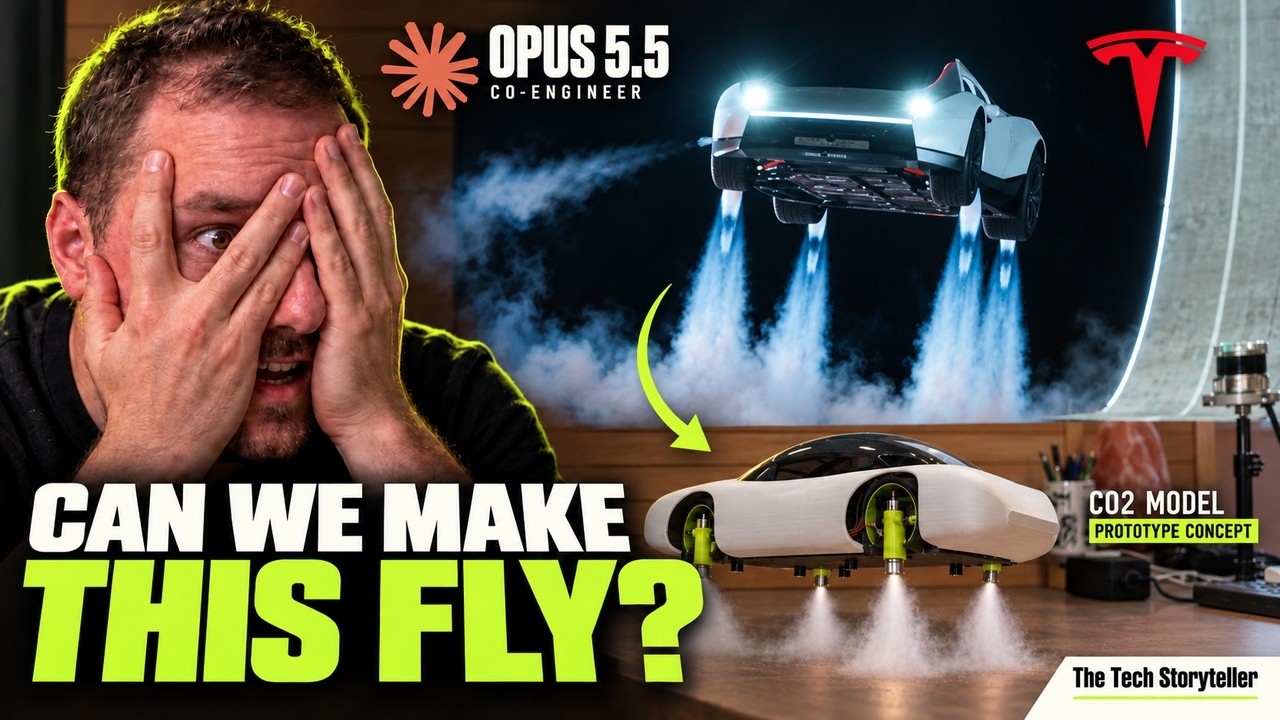 Tesla Roadster Thrusters: Can We Make a Flying Car Model?