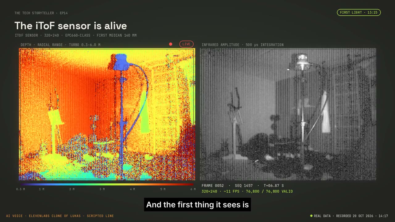 Actual output from the Onebox sensor experiment